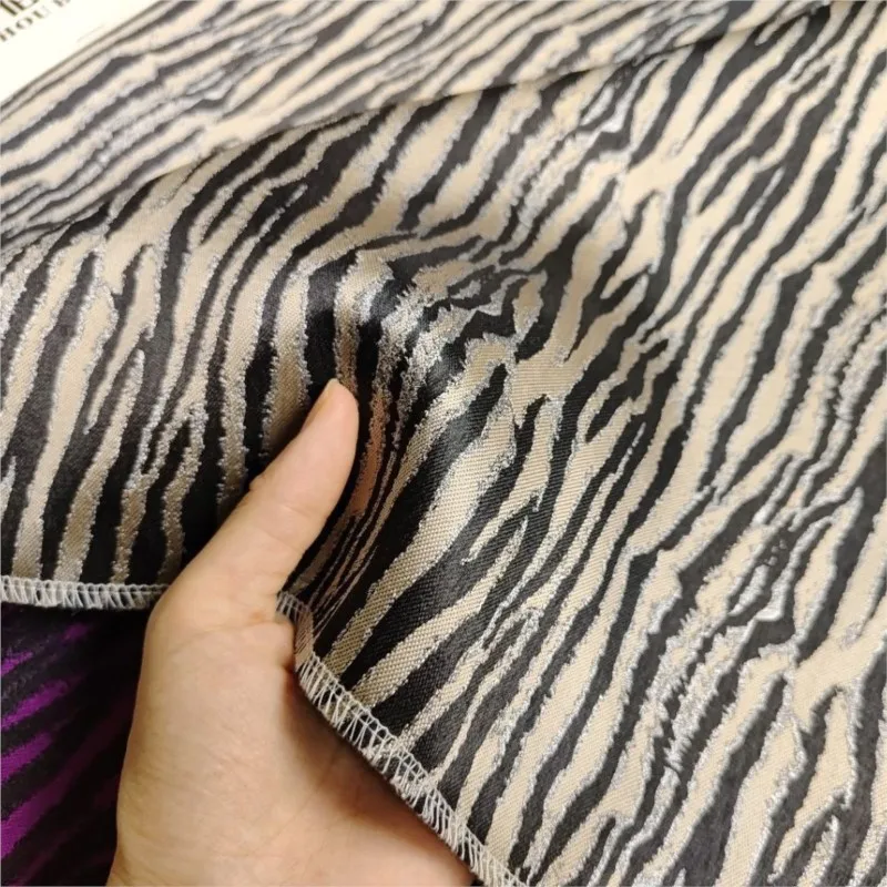 Striped leather textured jacquard fabric suit pants shoes and bags designer coat