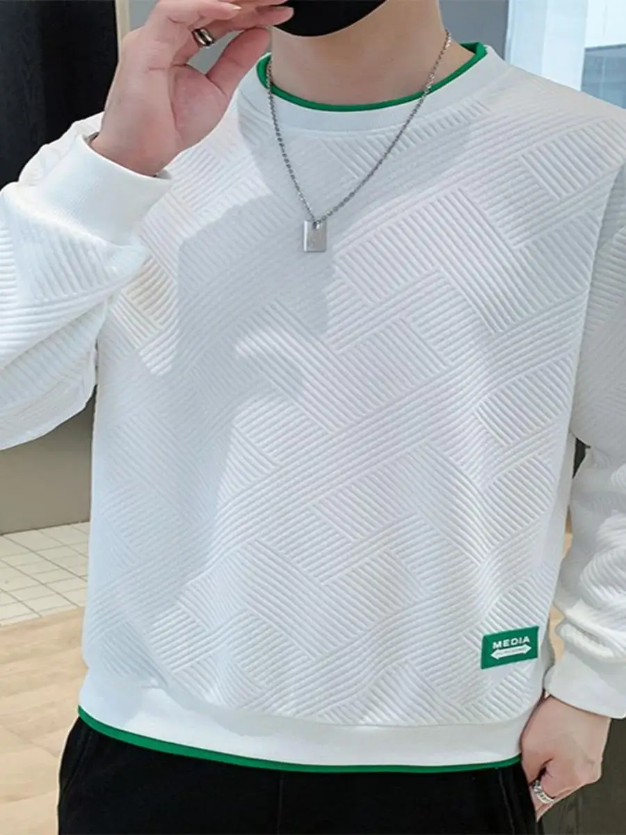 

Новая мужская толстовка с длинным рукавом и капюшоном из блестящей ткани, повседневная, приталенная, модная, для весны и осени