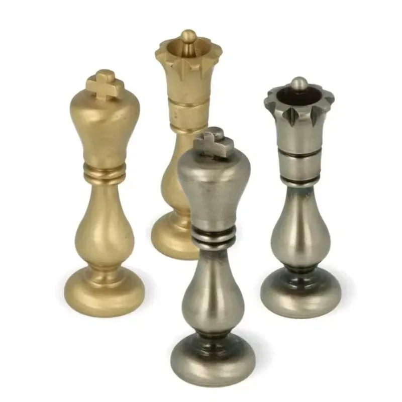 أجزاء التصنيع باستخدام الحاسب الآلي الدقيقة الجديدة باستخدام الحاسب الآلي مخصص الصلبة النحاس الشطرنج الكلاسيكي مجموعة الشطرنج عالية الجودة