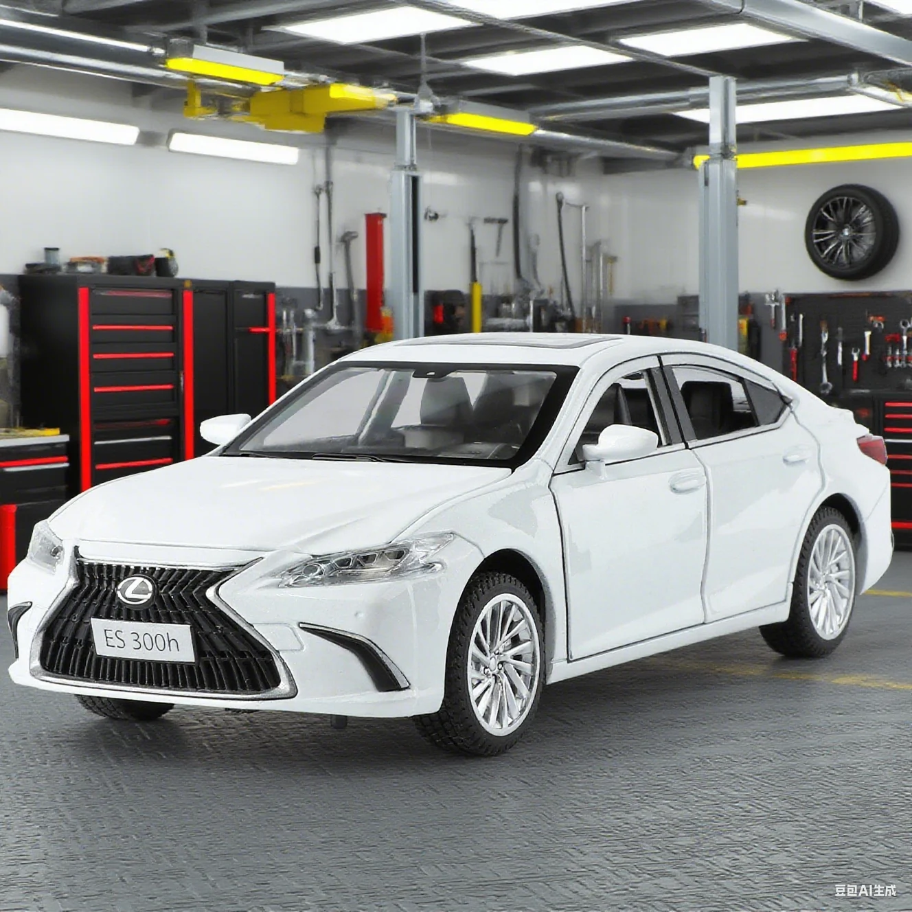 

1:24 ES300 ES300h модель автомобиля из сплава, игрушечный автомобиль, литье под давлением металла, звуковой и световой автомобиль, игрушечный автомобиль для детей, автомобиль