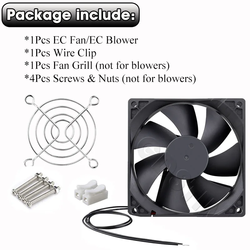 Gdstime EC 120mm 80mm Wentylator bezszczotkowy 230V Chłodzenie CPU AC 110V 120V 220V 240V Kulkowy wentylator osiowy do obudowy komputera i drukarki 3D — zdjęcie produktu 4
