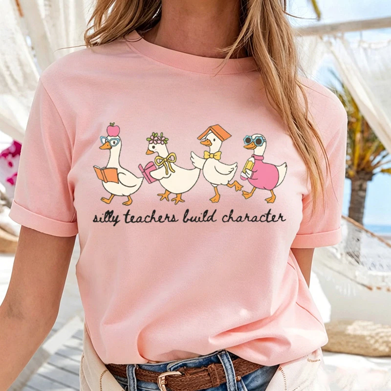 Teacher Goose Shirt Back To School Tshirt Teacher Appreciation Gift Funny Gift for Teacher Women Clothes