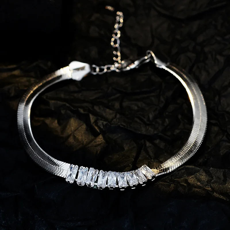 

sterling silver snake bracelet 925 Sterling silver Bracelets for Women men Fashion Party Gifts elegant Jewelry