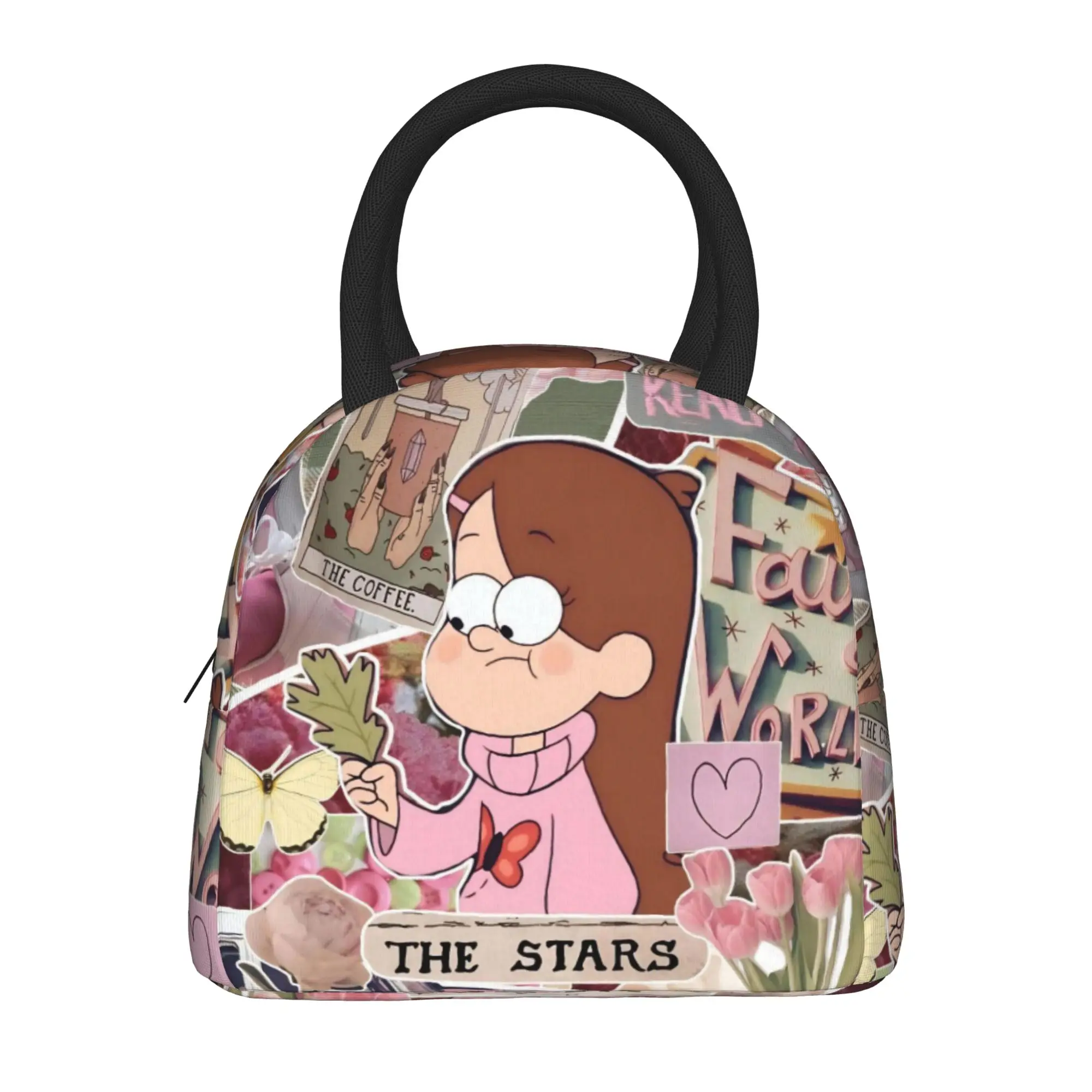 G-Gravity Falls Thermal Insulated Lunch Bags for Picnic  Portable Bento Box Men Women Thermal Cooler Lunch Box