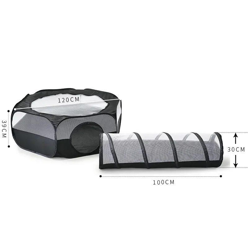 Detachable Closed Cat Tunnel Portable Foldable Breathable Combination Set Cat Toys Multi Channel Tent Cat Play Toys Pet Supplies