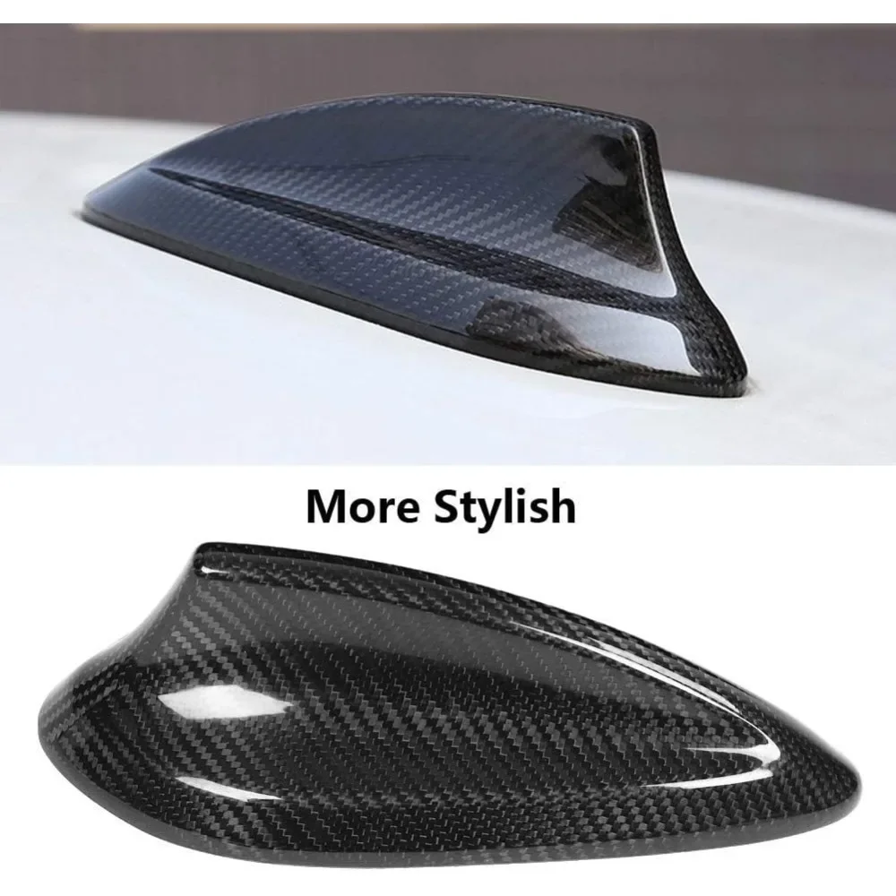 For BMW G20 F22 F32 F30 F36 G30 F90 Radio Shark Fin Roof Aerial Trim ABS Carbon Fiber Car Antenna Cover External Accessories