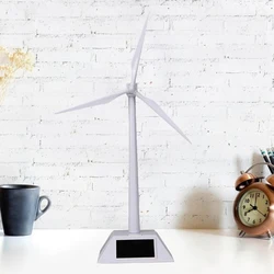 ABS Solar Windmill Model White Color Wind Teaching Power Systems Experiment Tools for Home for Activity Ornament