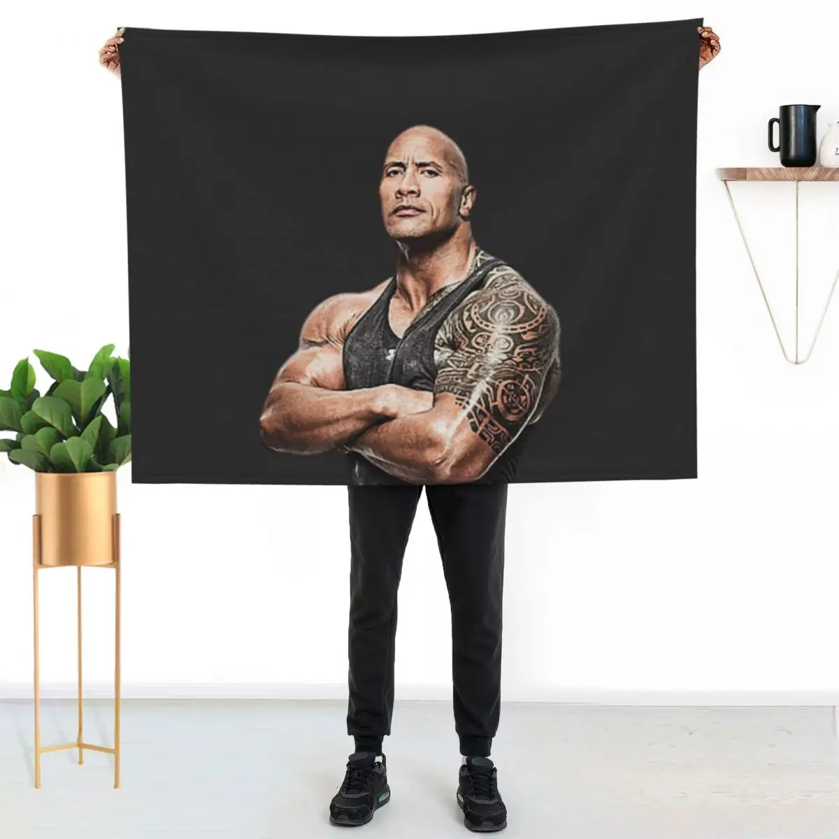 CAN YOU SMELL WHAT THE ROCK IS COOKING Throw Blanket Extra Large Throw Beautifuls blankets and throws Plush Vintage Blankets