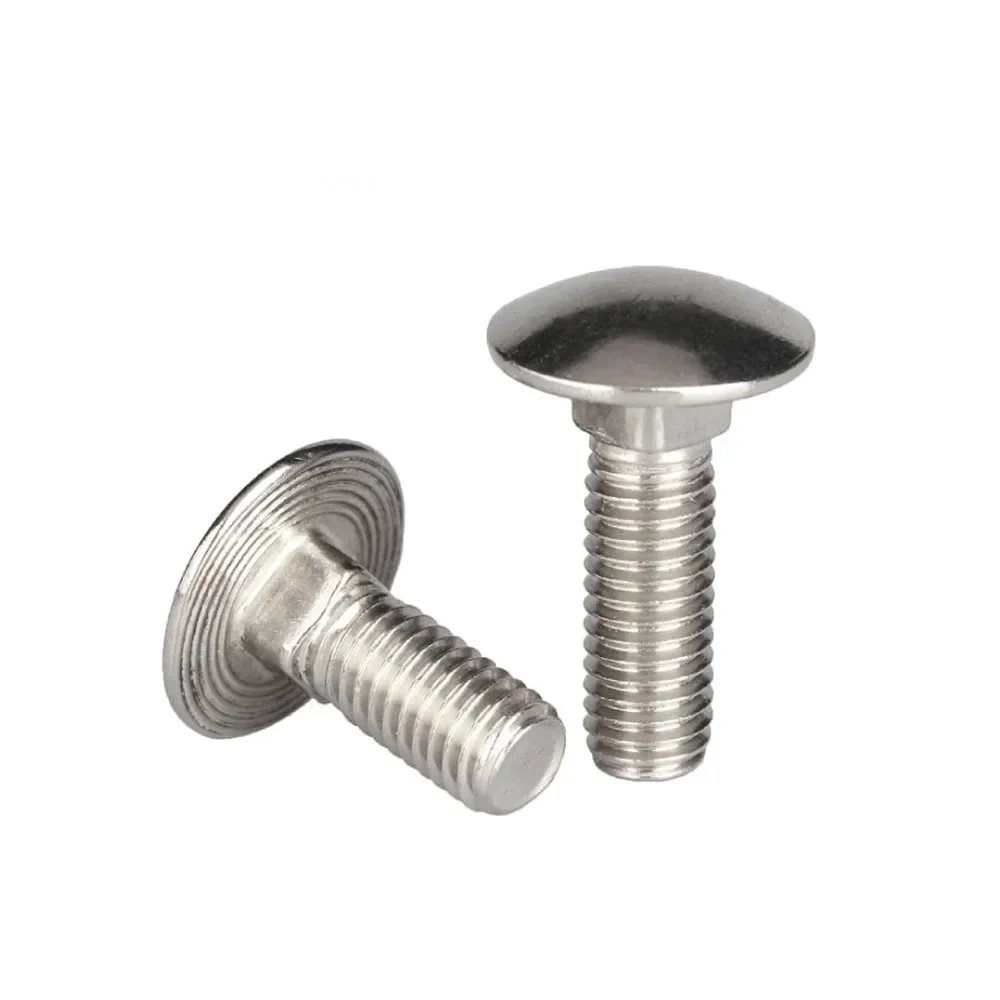 304 Stainless Steel Carriage Bolt, Round Square Neck Screw, Shelf Screw, Carriage ScrewM6M8M10M12