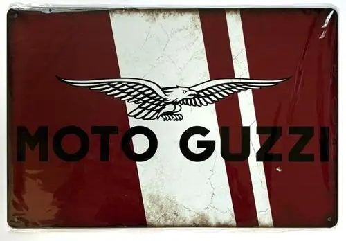 Moto Guzzi Italian Motorcycles Vintage Novelty Metal Sign ; Wall Art