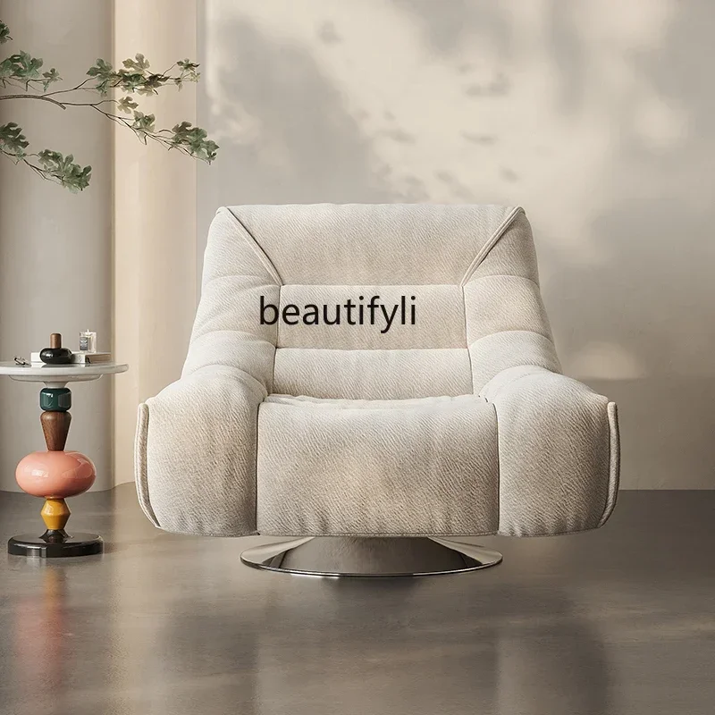 

Single sofa designer single swivel chair medieval retro home sleepable reclining lazy leisure chairAA