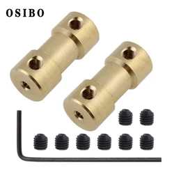 2/2.3/3/3.17/4/5/6mm N20 Motor Shaft Coupling Coupler Connector Sleeve Adapter Brass Transmission Joint for RC Boat Car Airplane