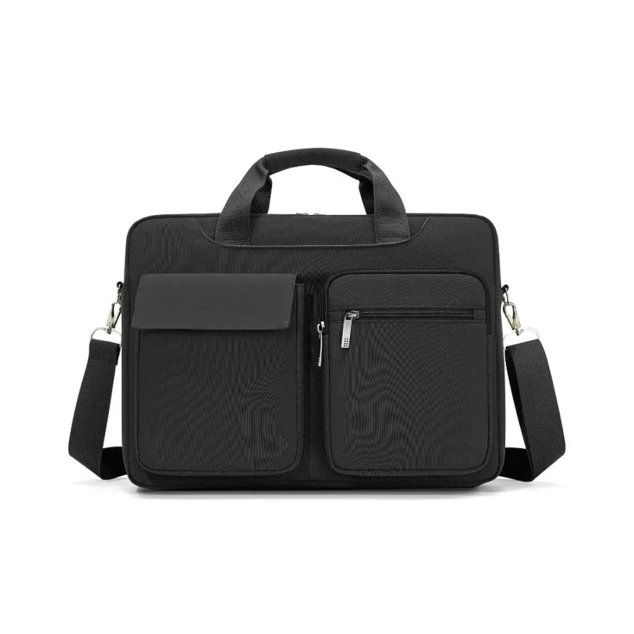 Oxford Cloth Business Briefcase Shockproof Multi Layer Storage Unisex Laptop Bag Fit 14 15.6 Inch