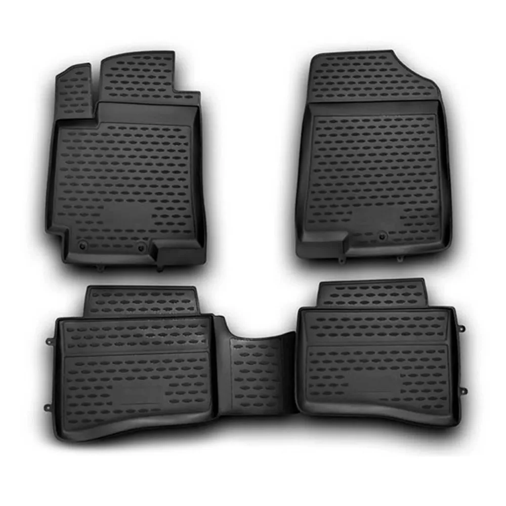 Floor Mats Liner for Hyundai Accent 2012-2017 Sedan Black TPE All-Weather United States