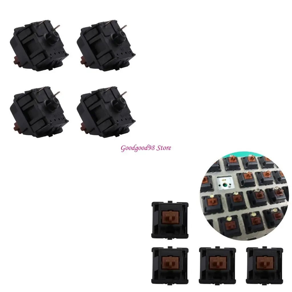 

4Pcs For CherryMX Mechanical Keyboards Switches Pink Black Blue Tea Redness Silver