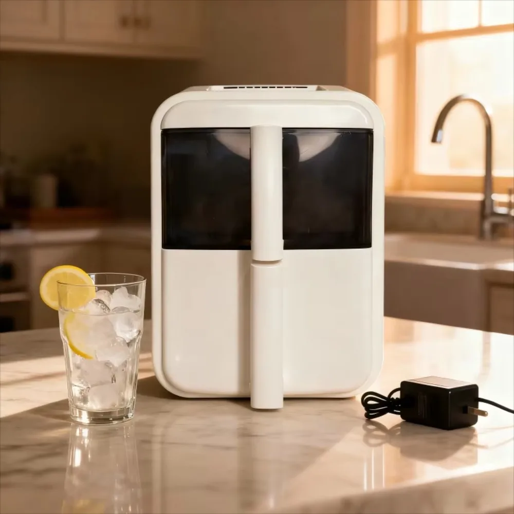 High‑End Automatic Pellet Ice Maker, Mini Extruded Ice Machine for Household, Dormitory & Commercial Use