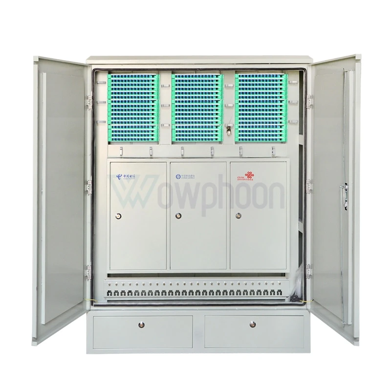 Outdoor Street MAX 768/576 Cores SMC Outdoor fiber Optic Cross Connection Cabinet ODF Communication Equipment Customized