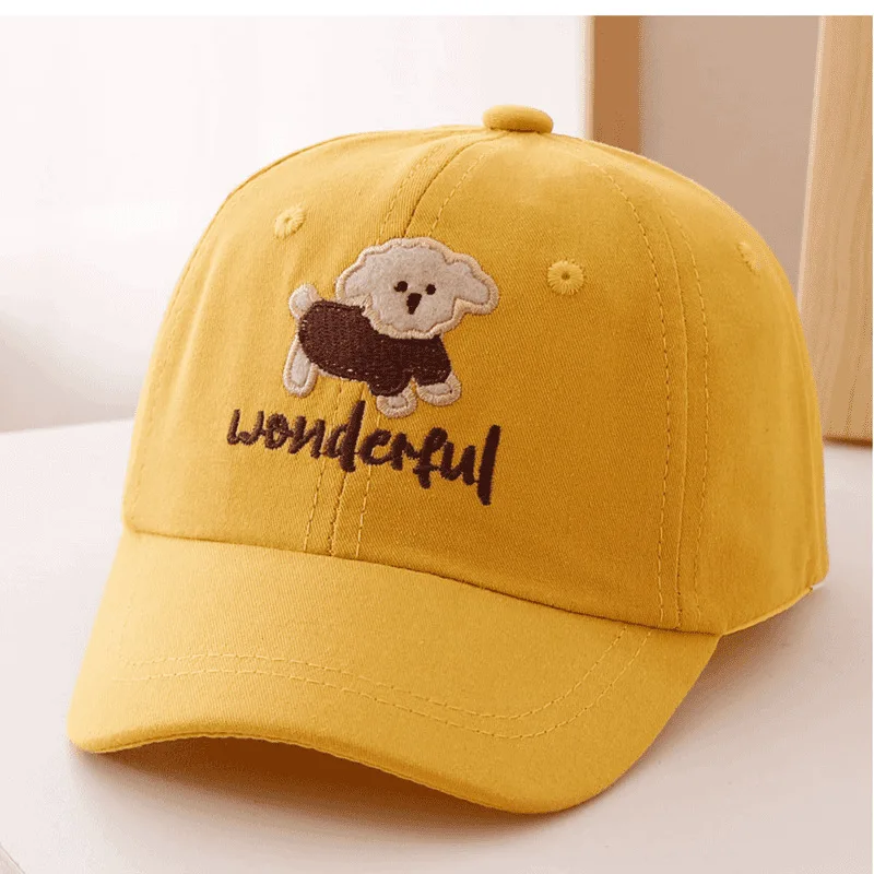 Children's Korean-Style Gentle-Style Teddy Bear Patchwork Doll, Wonderful Embroidered Baseball Cap - Suitable for Outdoor Outing view 2