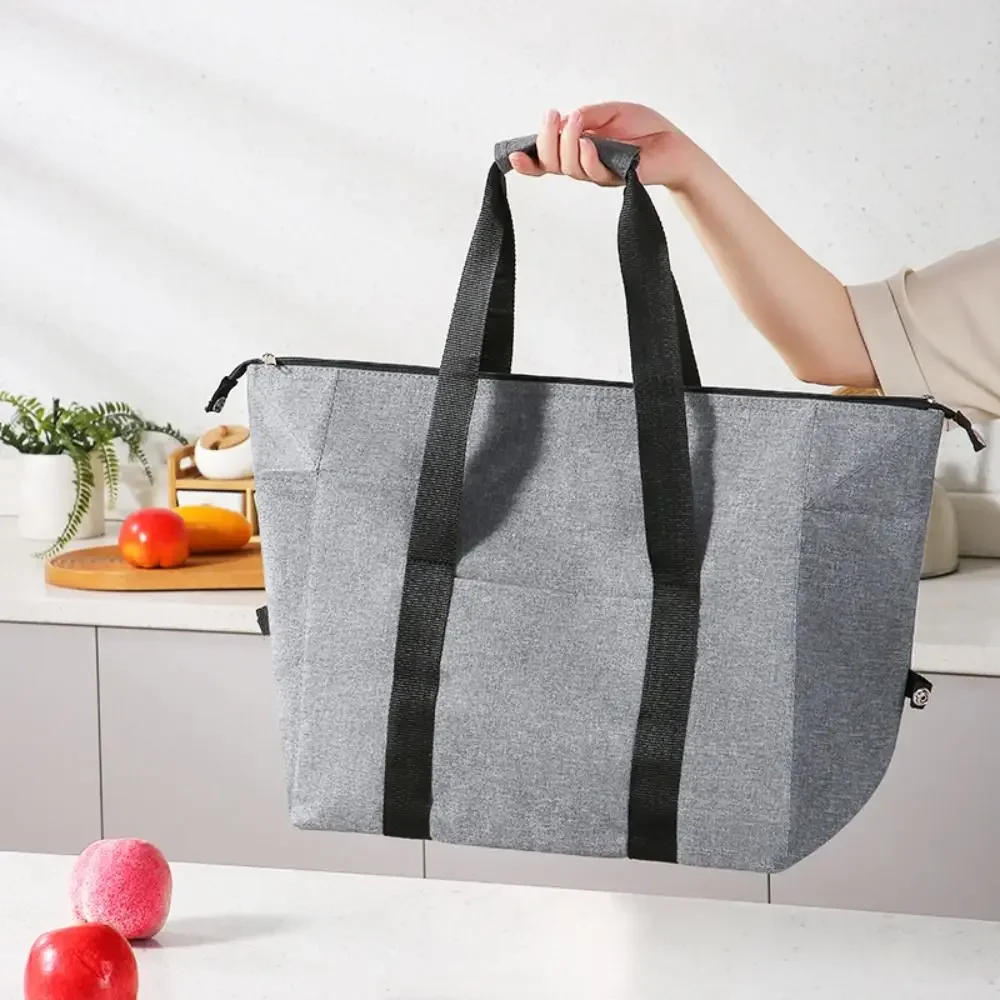 Oxford Cloth EVA Thermal Bag Large Capacity Thickened Thermal Insulation Lunch Bag Portable Folding Outdoor Picnic Ice Bag