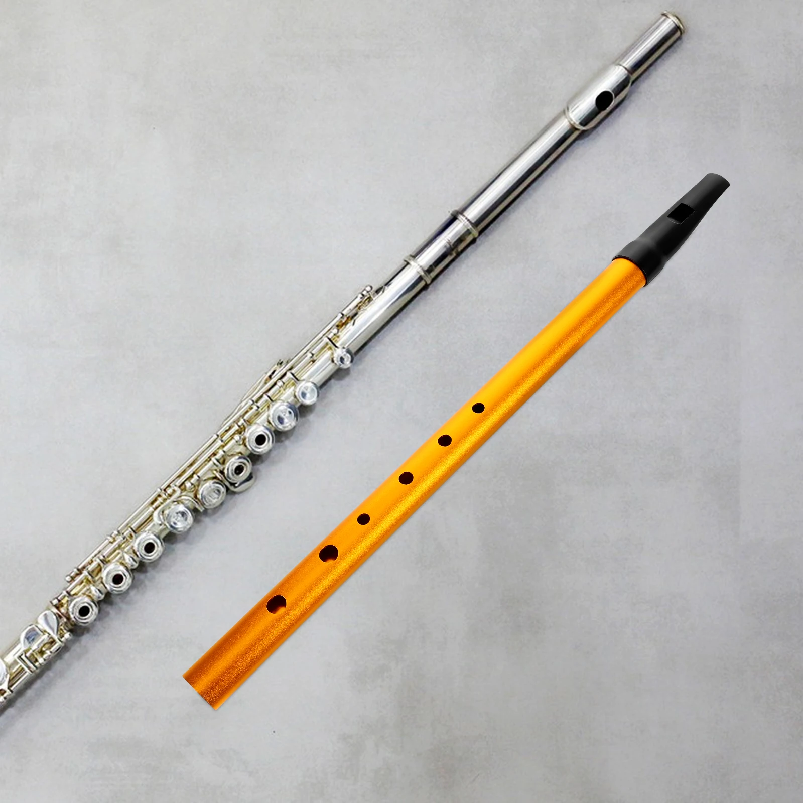 

6-Hole Key of C Irish Tin Whistle Beginner Vertical Flute Recorder Mouthpiece Cloth Bag Irish Music Ireland Flute