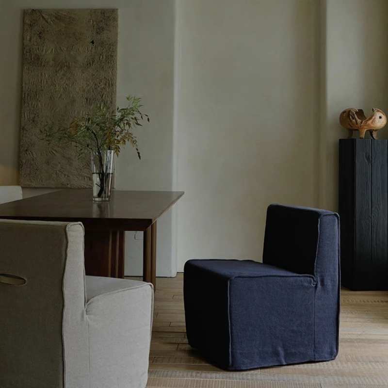 

Одиночный диван-кресло, шкив, передвижной, в японском стиле, льняная ткань, мягкая сумка, съемный обеденный стул