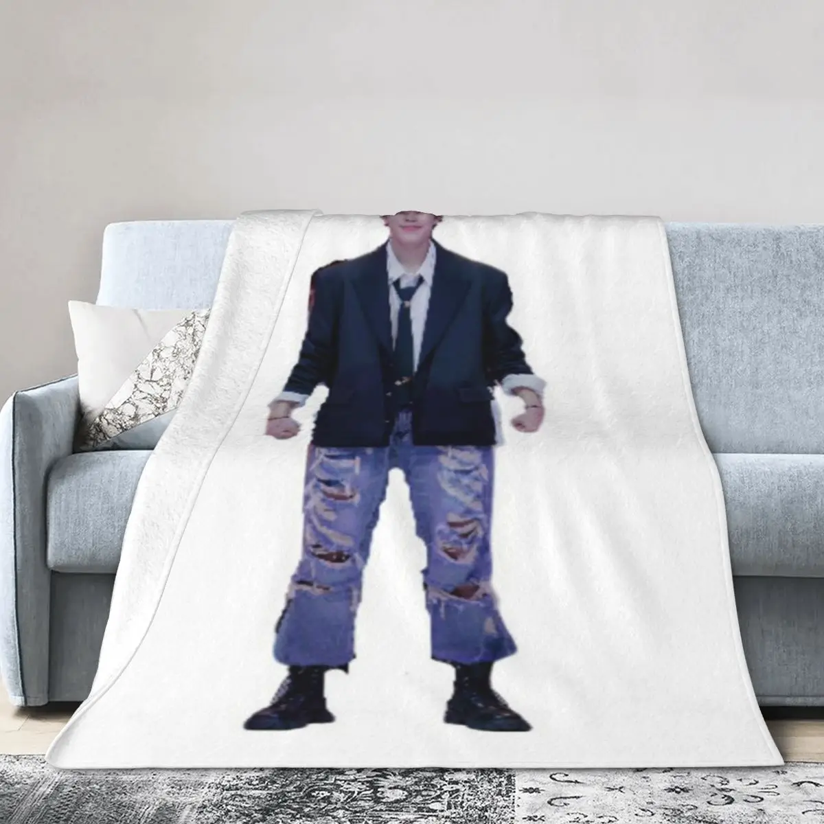 Kim Seungmin As A Sim An Ultra-Soft Micro Fleece Blanket