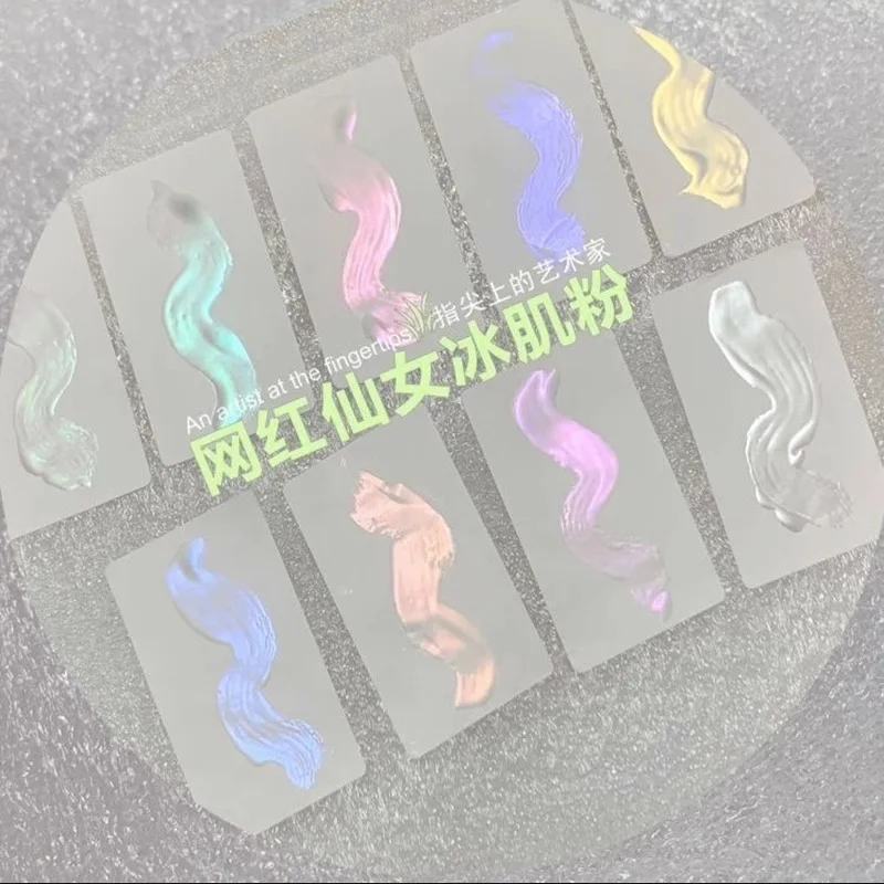 6 Dosen Meerjungfrauen-Spiegel-Effekt Chrom-Nagelpuder Macaron Aurora Nagelglitzer Pigment Schimmer UV-Gel-Lack Maniküre-Dekoration – Detail 9