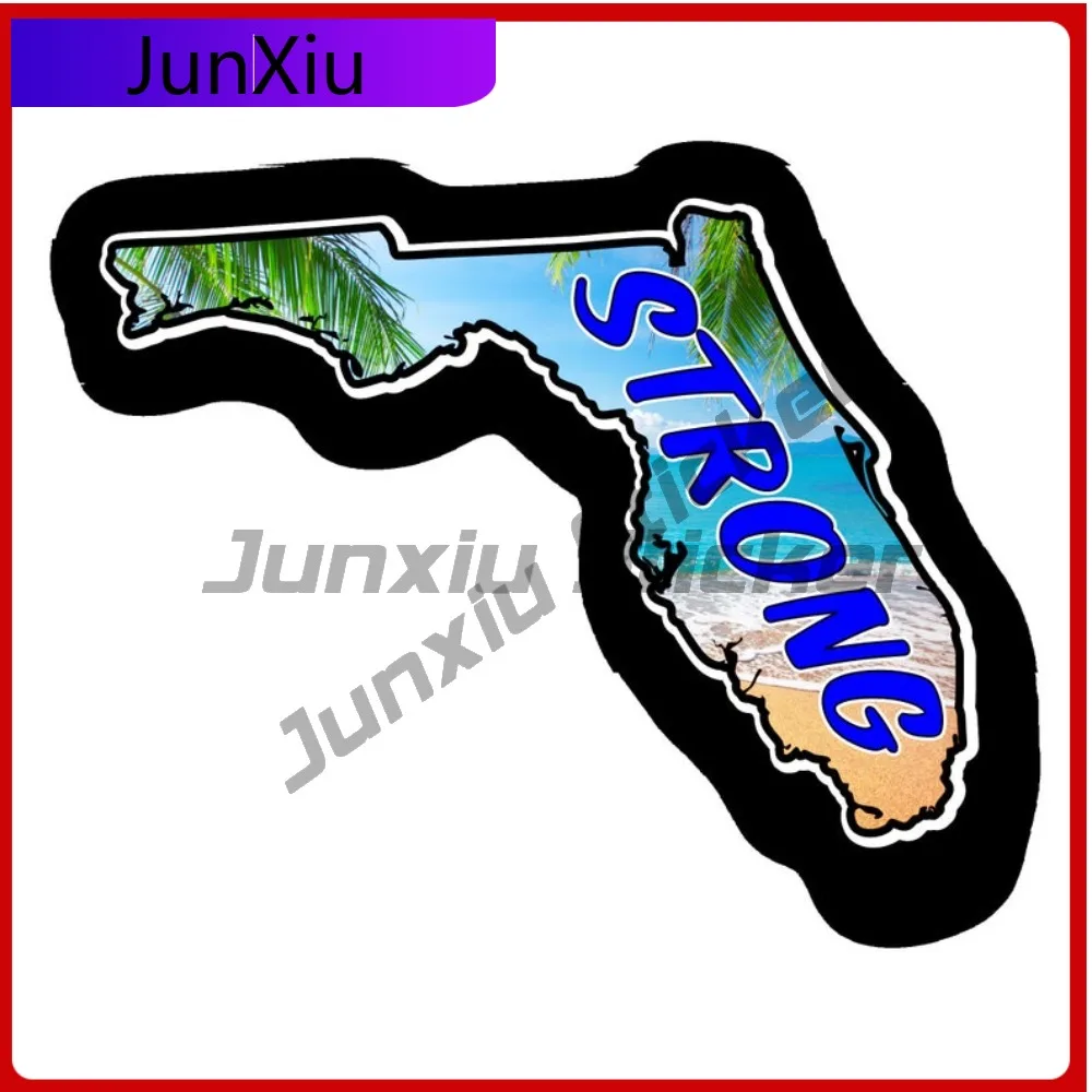 

Florida Strong Car Truck Bumper Custom Print Sticker Vinyl Decal Graphic Waterproof Scratch-proof Exterior For Bodywork Bumper