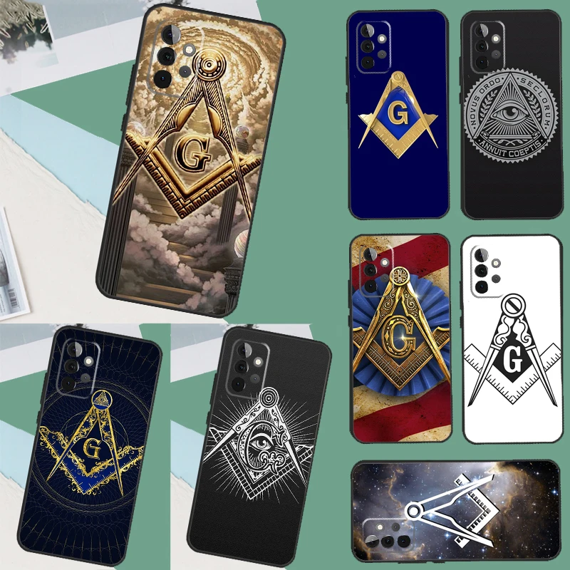 Freemasonry Logo Symbol Case For Samsung Galaxy A34 A54 A14 A24 A52 A32 A22 A12 A51 A71 A21S A13 A23 A33 A53 Cover