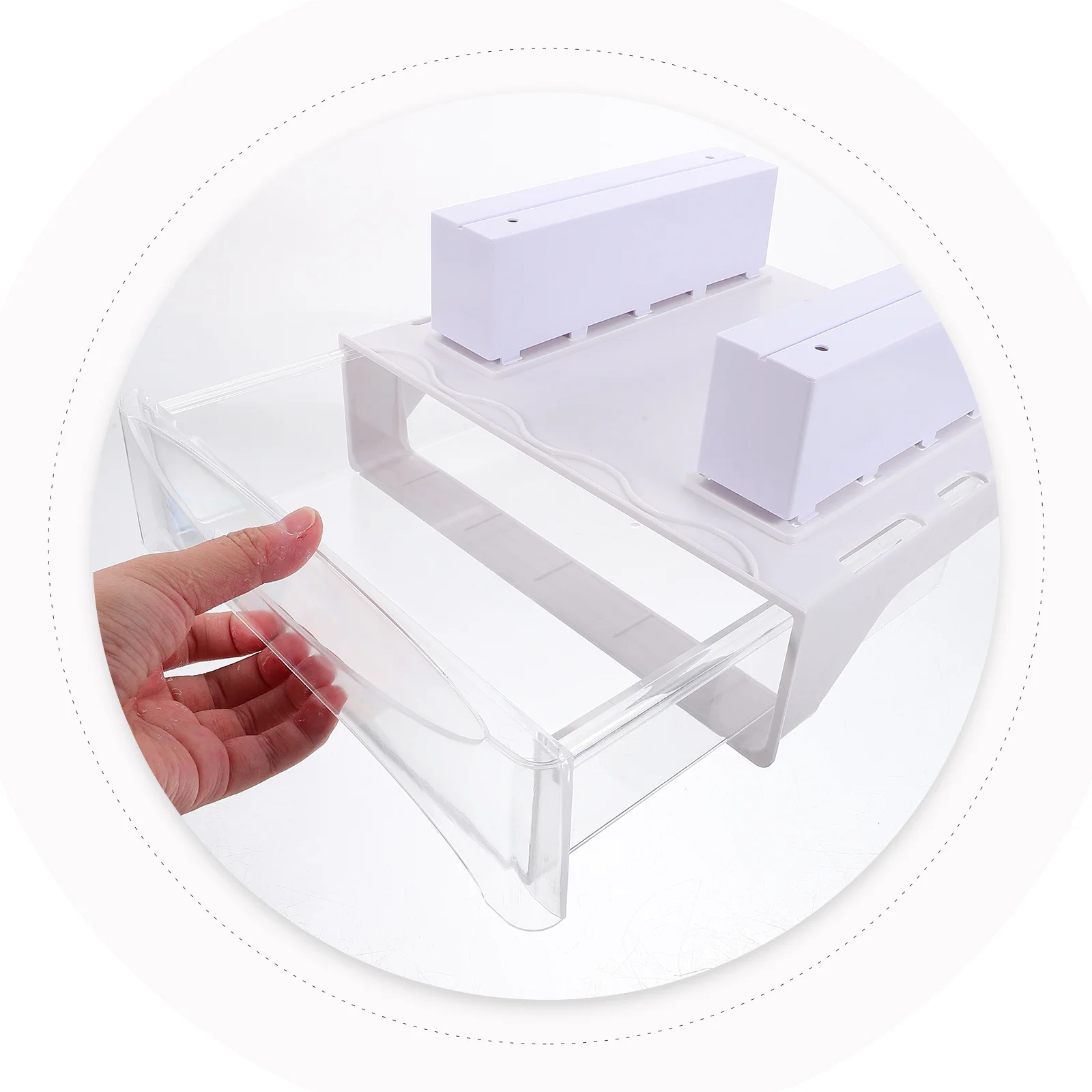 

Hidden Desktop Organizer 20L Large Capacity Under Desk Drawer Storage For Office Home Supplies Plastic Desk Organizer Stationery