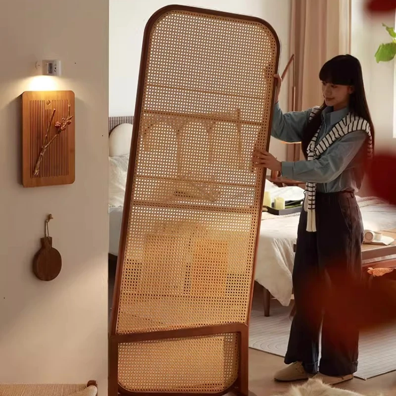 Partición de pantalla de madera maciza retro china, voltada al