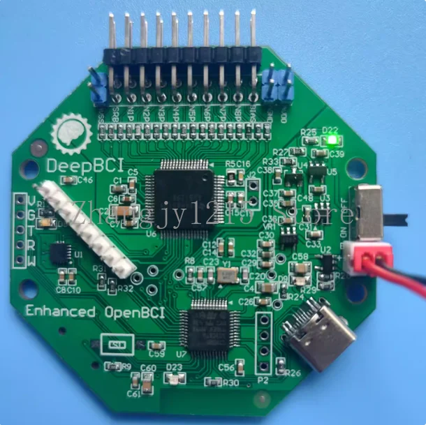 

Для DeepBCI полностью совместим с платой разработки компьютерного интерфейса OpenBCI цитона + Daisy Brain.