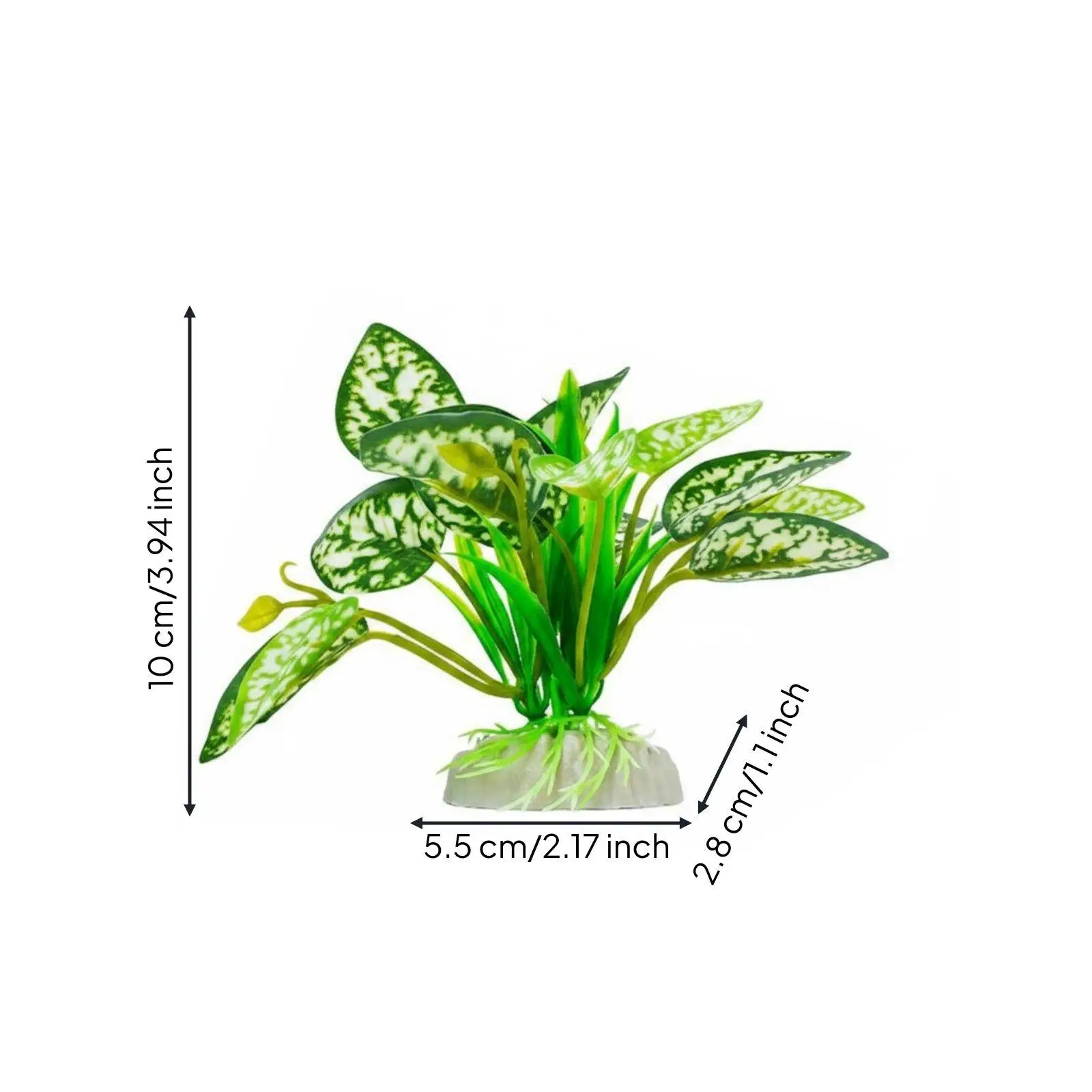 Reptile Enclosure Accessories Foliage Plant for Terrarium Reptile Decor PVC Habitat Enrichment Fake Green Leaf