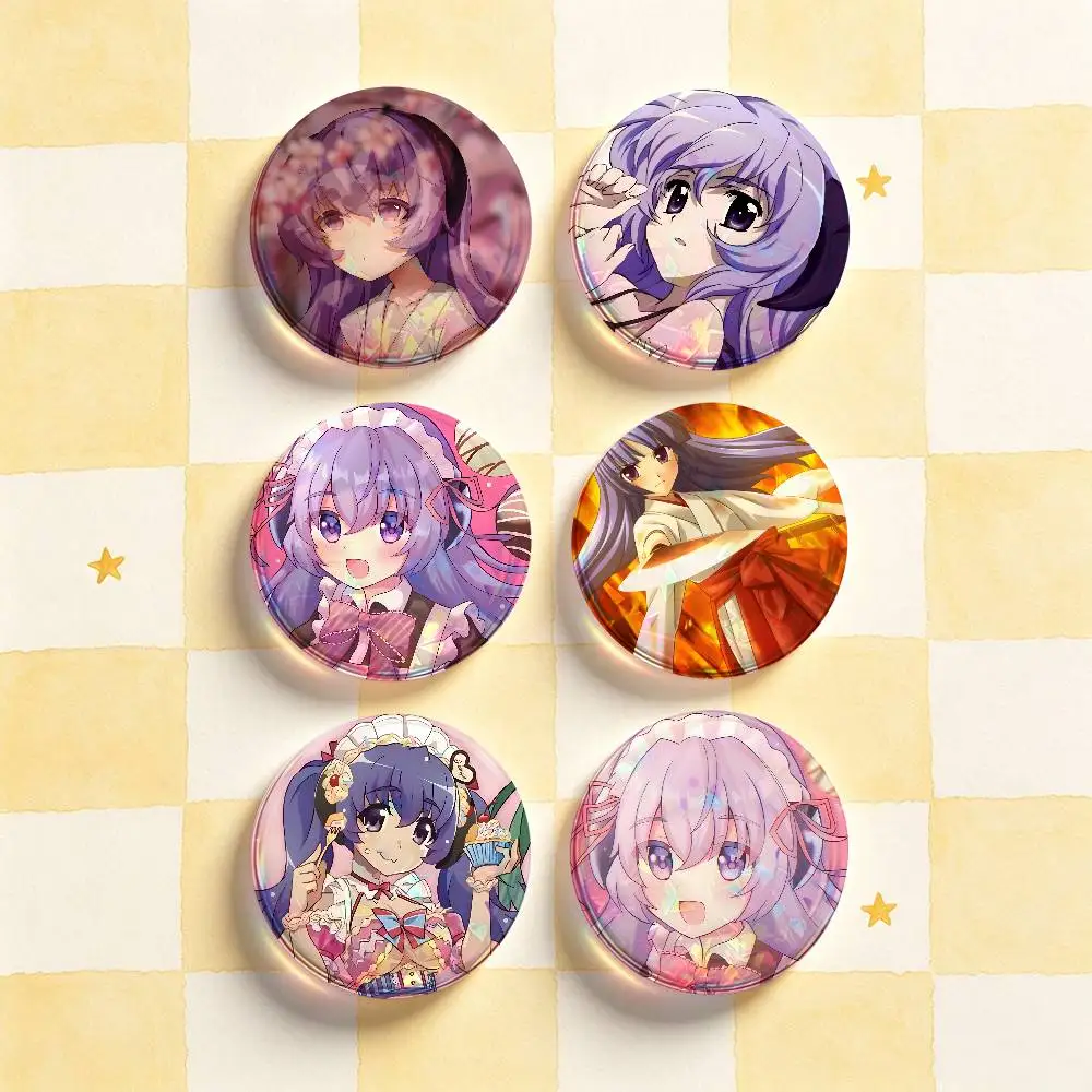 H-Hanyuu Furude Badges Round Nijigen Otaku Culture IP peripheral products 58mm 44mm 32mm 75mm 25mm Mini