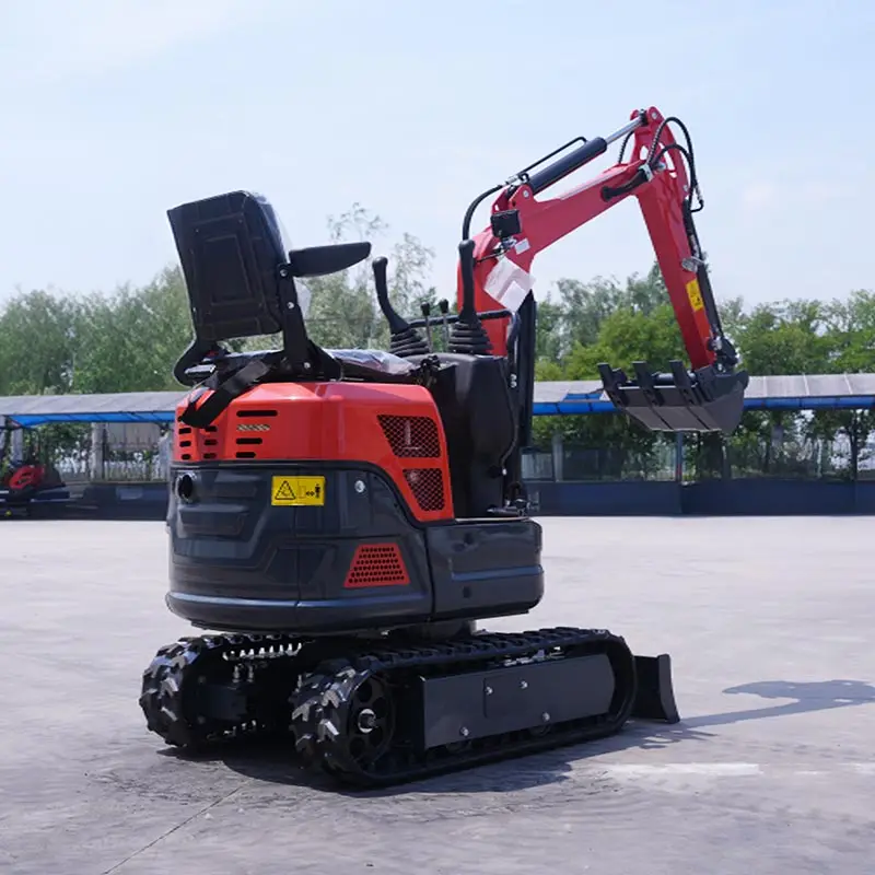 CE Certified Compact Mini Crawler Excavator Adjustable Boom For Garden Trench Digging And Household Earthwork