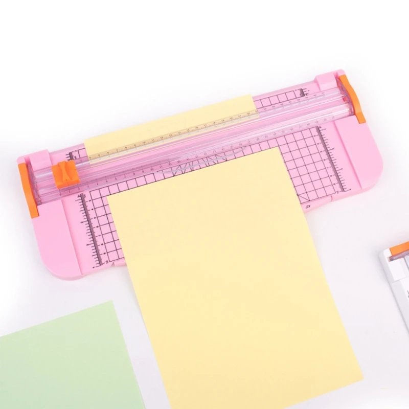 접이식 측면 통치자 종이 트리머 종이 절단 도구 쿠폰 종이 사진 카드 스크 스크랩북을위한 D0UA 종이 절단기