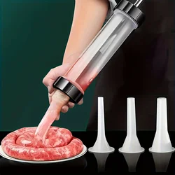 1pc Household Manual Sausage Machine Sausage Stuffer Manaul Meat Syringe Home Made Homemade Canned Sausage Tool Filler