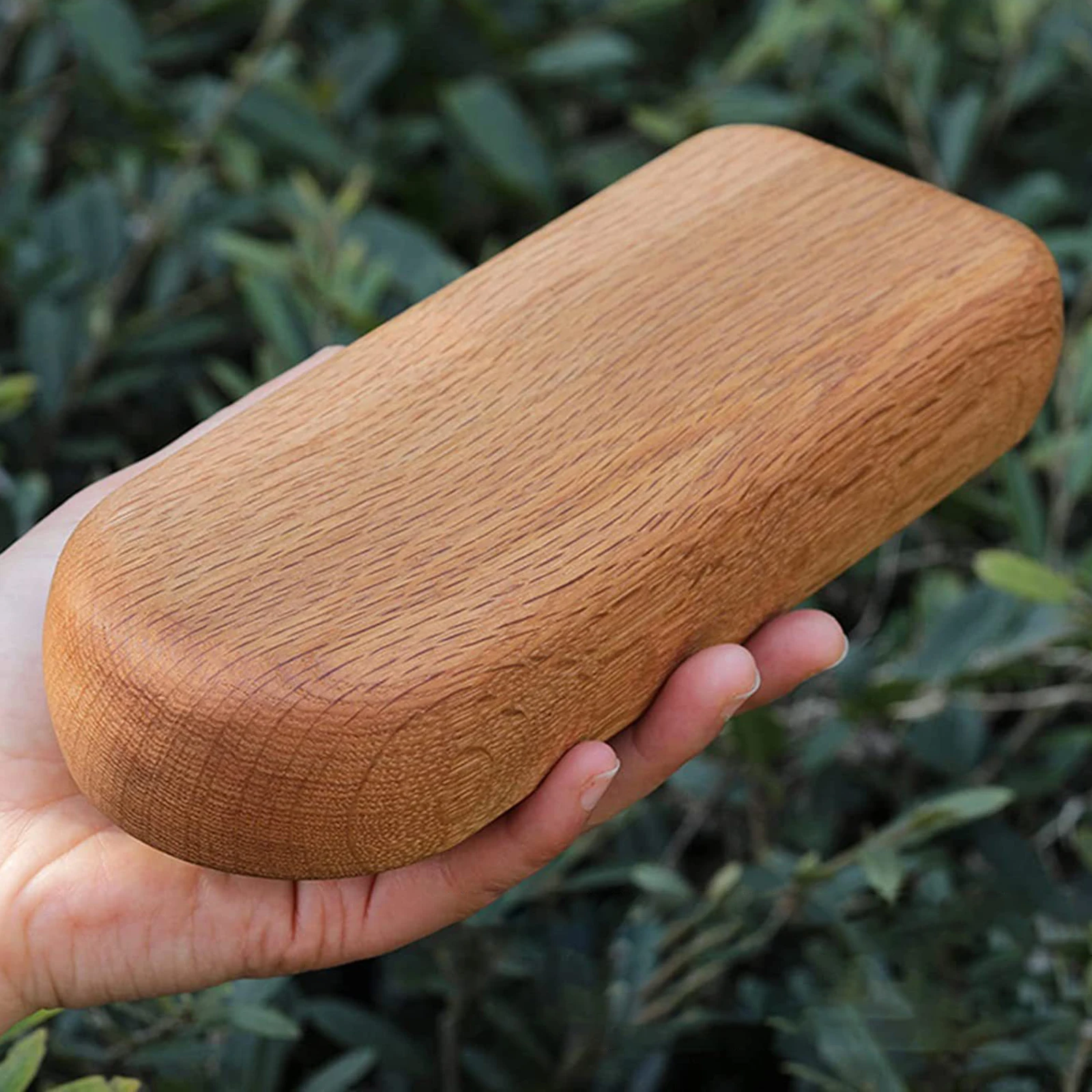 Wooden Essential Oil Display Stand for 5ml 10ml Bottle 9 Holes Cosmetic Organizer Rack Rectangle Organizer 1 Tier Hard Wood