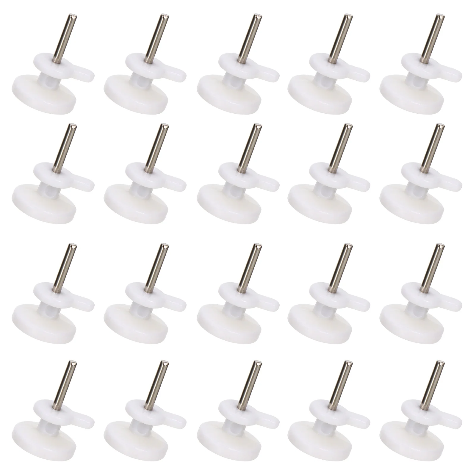 

100pcs Mini Non-Mark Hooks White Plastic Wall Mount Photo Frame Studs Invisible Nails Hardwall Pins Home Decor Accessories