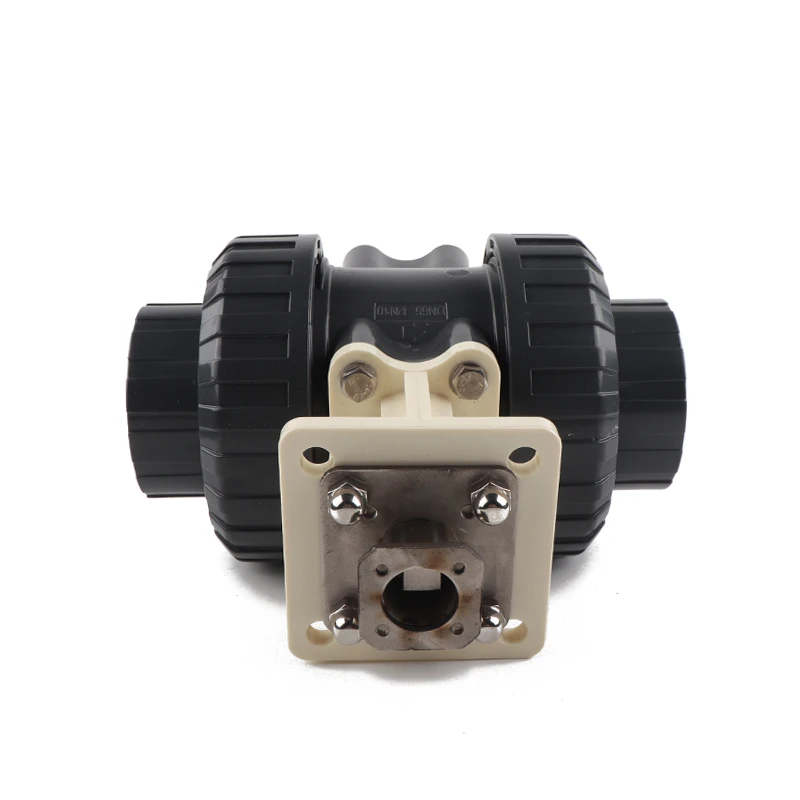 High-Endurance DN65 Electric Ball Valve UPVC Plastic for Valve Body Application