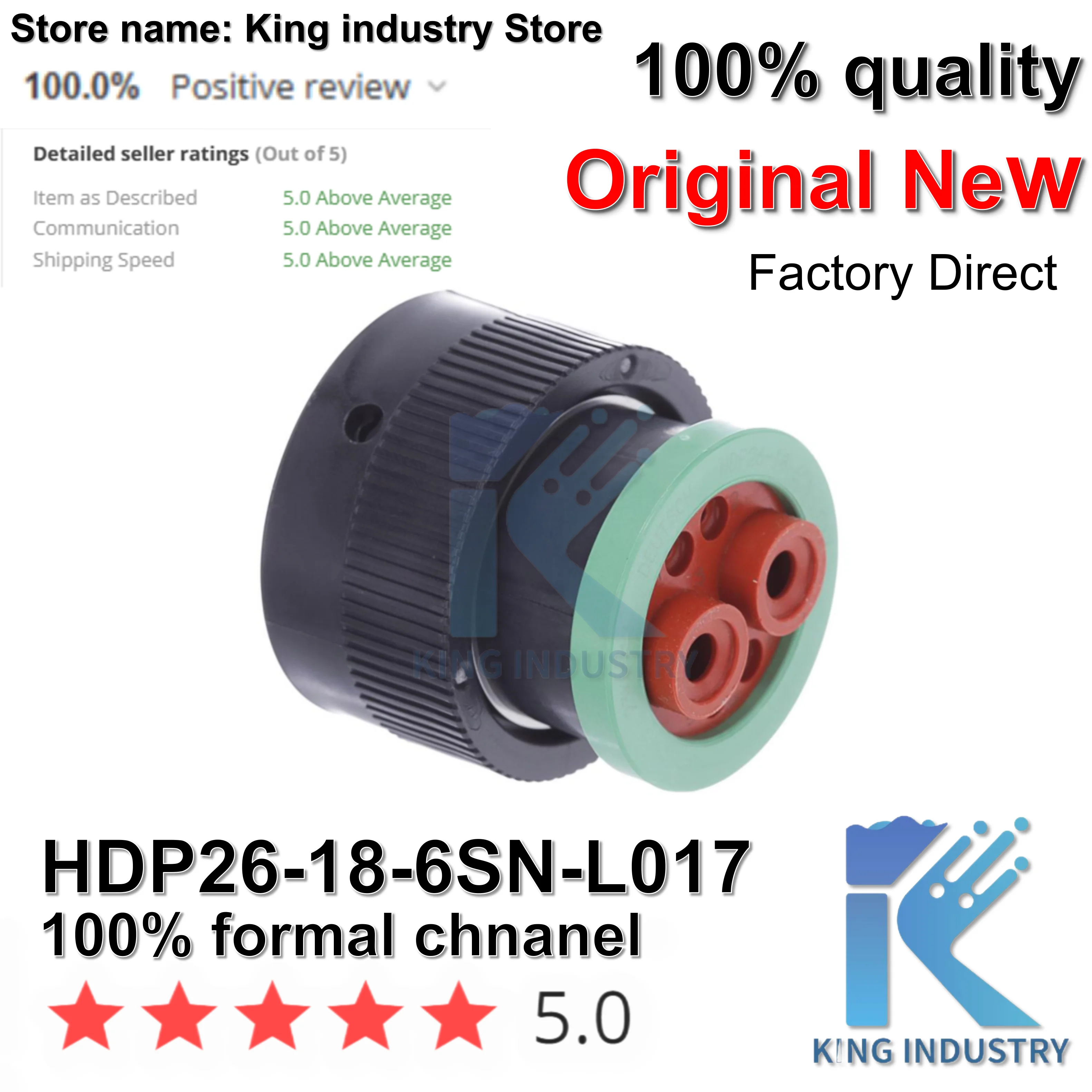 （1PCS）100% NEW HDP24-18-6PN-L017  HDP26-18-6SN-L017 Automotive circular 6-pin aviation connector female terminal boot connector