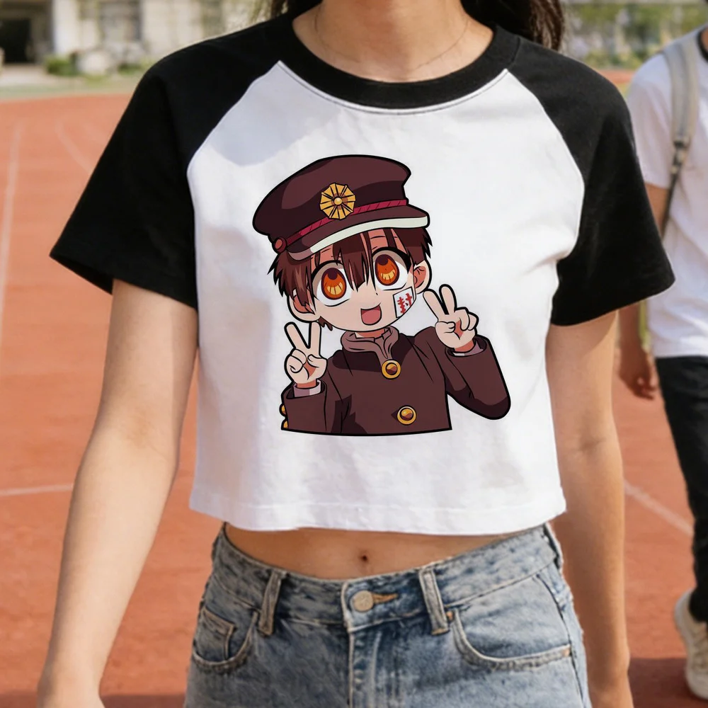 Toilet Bound Hanako Kun crop top ladies alternative  gothic baddie anime tshirt cutecore vintage japan baddie korean fashion