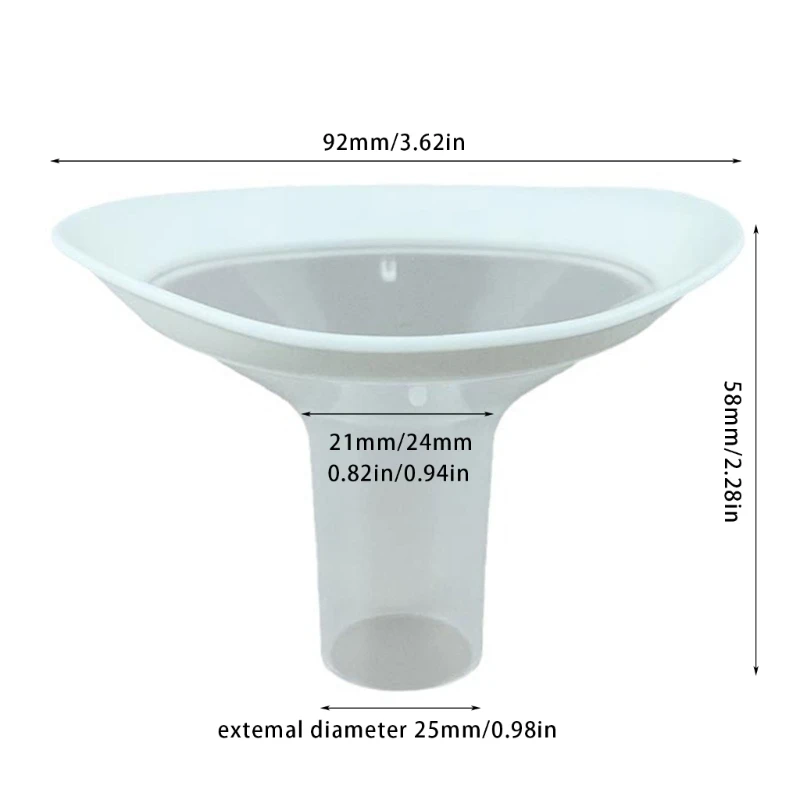 Coppa per seno Flange per tiralatte in silicone Coppetta per seno con bordo morbido Installazione semplice per migliorare