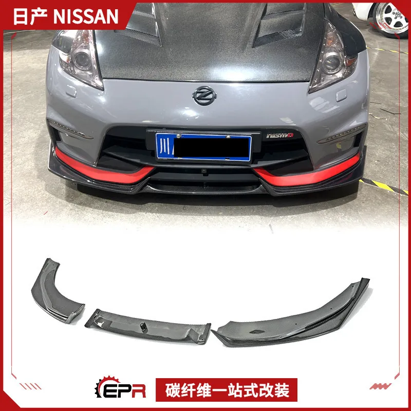 

Suitable for Nissan 370Z Demon Z34 Carbon Fiber Modification Nismo Front Lip Surround, Head Lip Front Chin Shovel