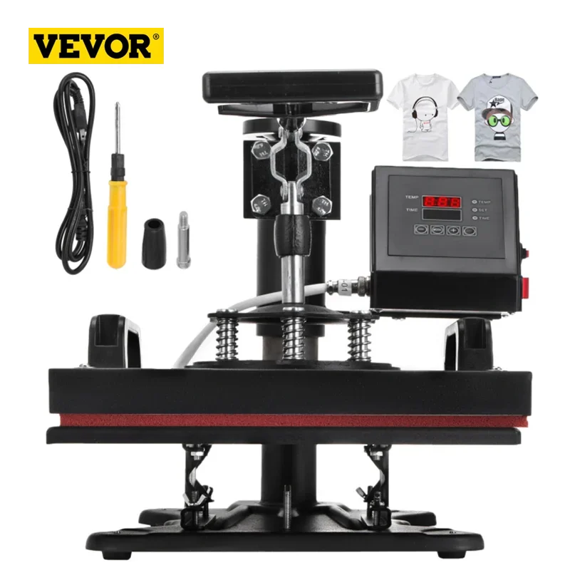 VEVOR  Heat Press Dual Digital Heat Press Machine12X10 Inch  650W T-Shirt Sublimation Printer Transfer