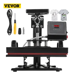 VEVOR  Heat Press Dual Digital Heat Press Machine12X10 Inch  650W T-Shirt Sublimation Printer Transfer