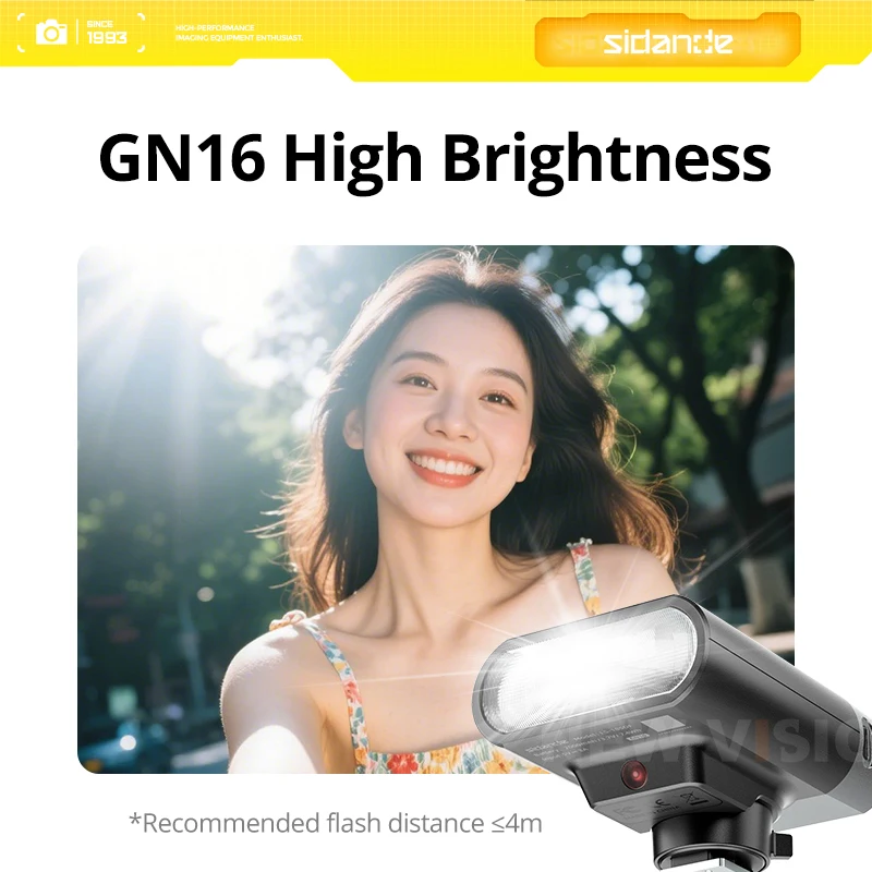 SIDANDE S01 Kit Portable Camera Flash G16 High Brightness 10W Fast Charging 2000mAh Long Battery Life Universal Camera Flash