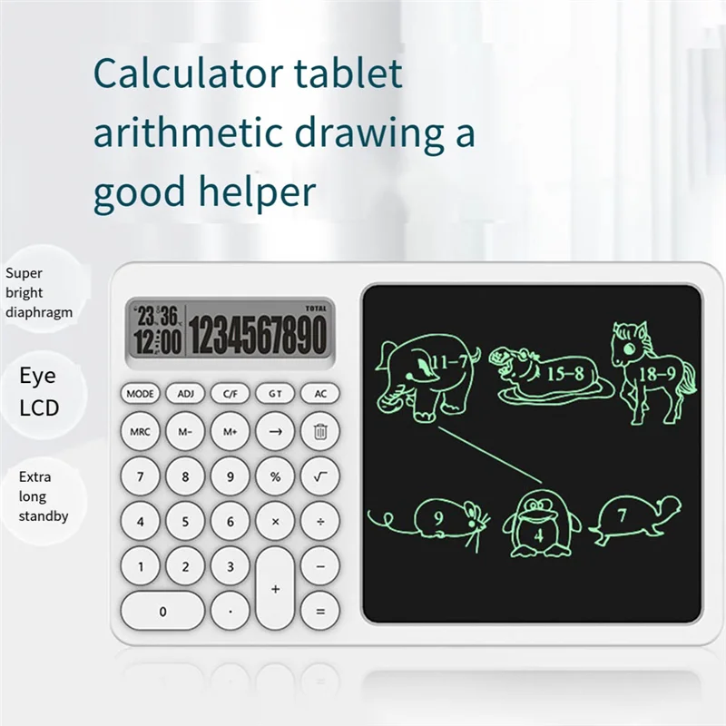 AED5-LCD Handwriting Board Calculator Writing Board Office Drafting Board LCD Eye Protection Screen Electronic Drawing Tablet