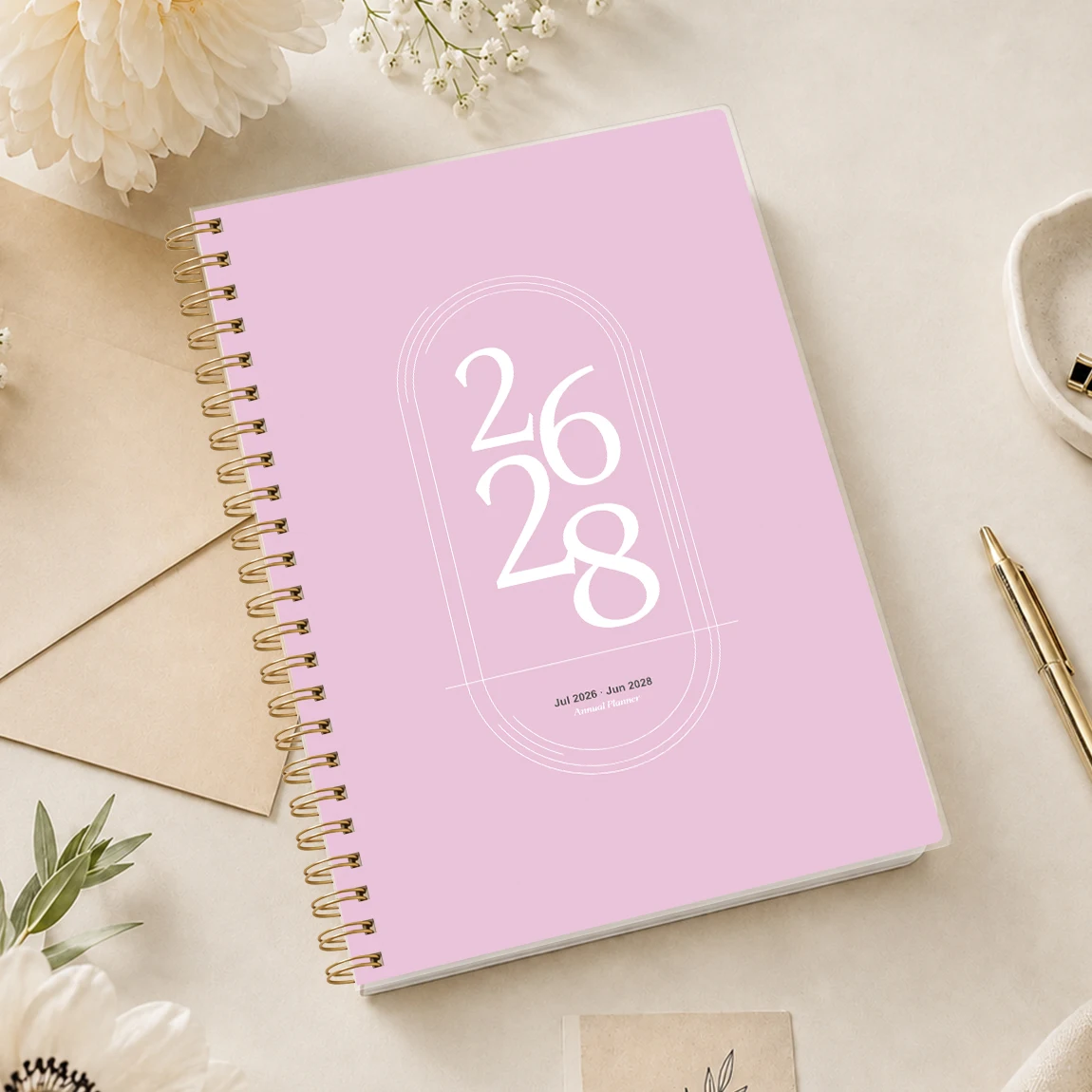 

1PC 24 Month Planner Jul 2026-Jun 2028 A5 Monthly Calendar Organizer for School Office Home Scheduling