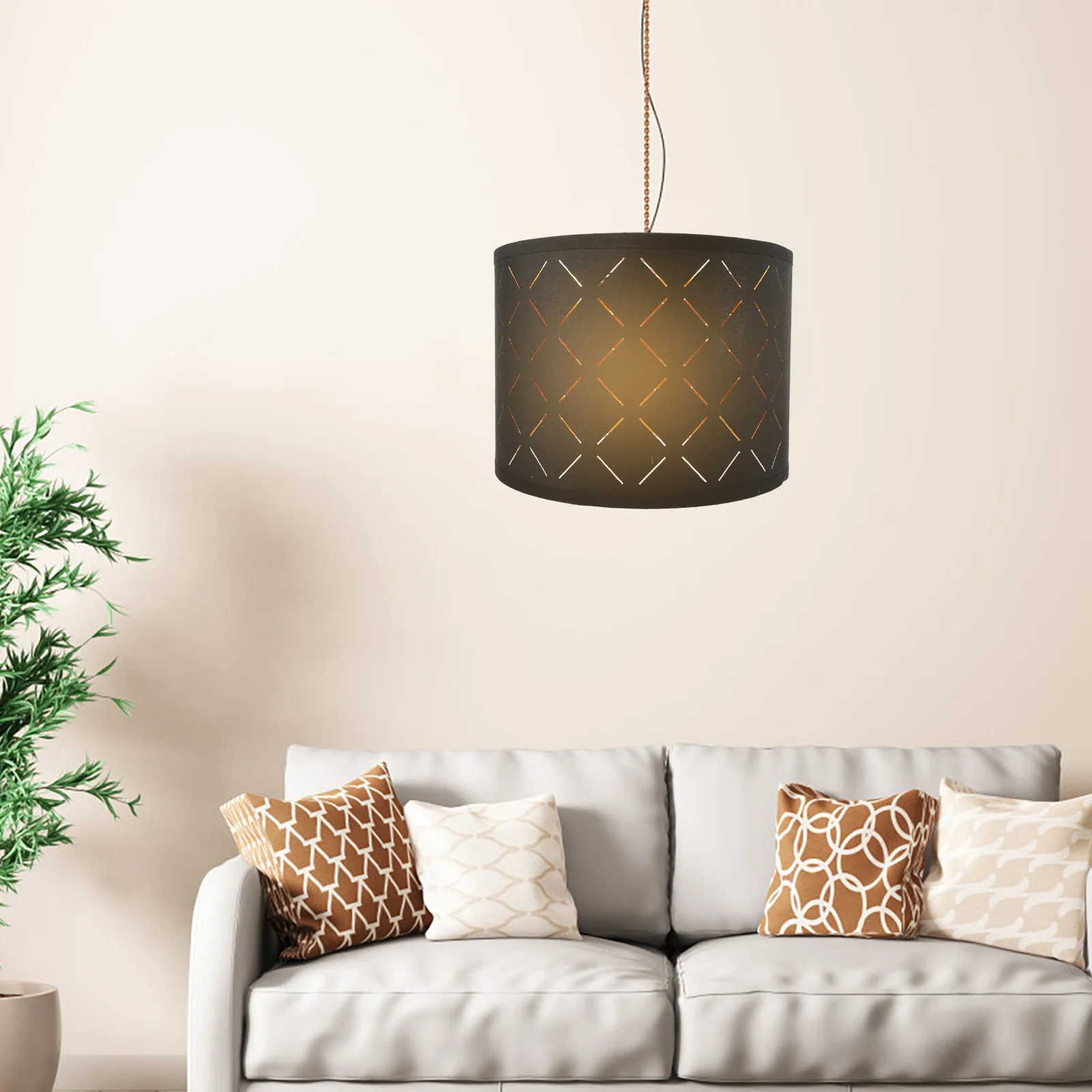 

Chandelier Lamp Shades Mini Black Lampshade Rectangular Linen Combed Tc Cloth Pendant Light